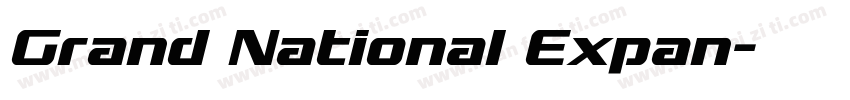 Grand National Expan字体转换